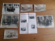 Rare Set Photos And Booklet Motorcycle Side Car Ambulance René Gillet 1940