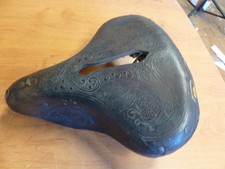 Ancien vélo selle cuir BROWN