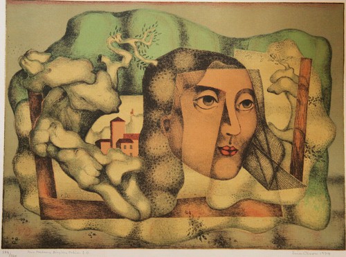 1974 lithographie signé erik - lithographie,