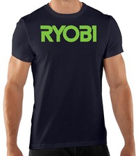 T-Shirt, Short Sleeve, Business or Professional, Tools, Ryobi, 100%Cotton Black