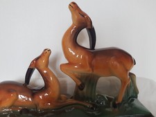 Sculpture couple d’antilopes