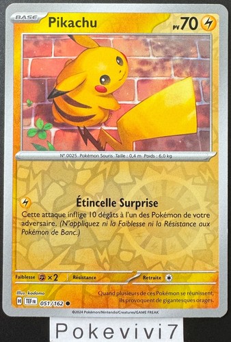 Carte pokemon pikachu 051 - pokemon,