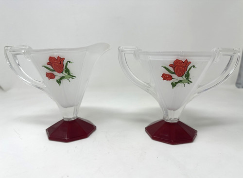 Art deco 1930s tulip - 1930s, glass
