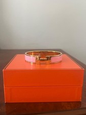 Hermes Clic Clac Bracelet H Rose Gold Hardware Pink Gold PM 17cm