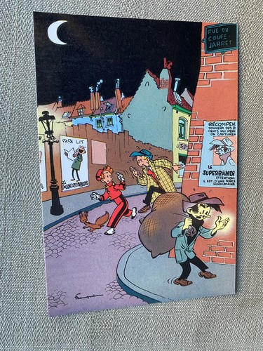 Franquin spirou carte postale - carte,