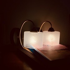 Paire d'appliques murales col