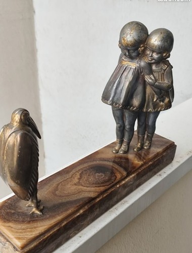 Sculpture régule fillettes - régule,