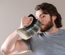 473ml Viking Chope à Boire Corne Bière Vintage Médiévale Ale Mead Décor Cadeau