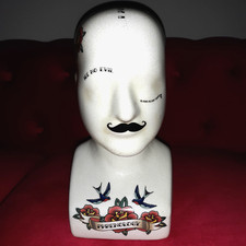 Phrenology Head Ceramic