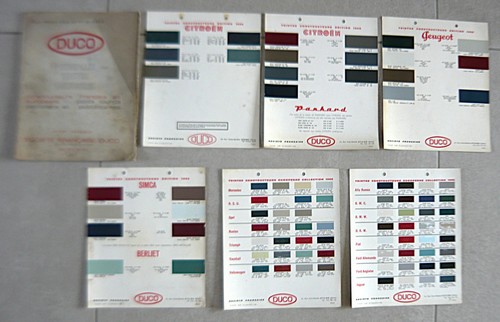 Nuancier peinture automobiles - nuancier,