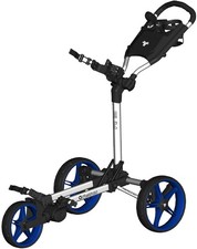 Chariot de golf Fastfold Slim - Chariot de golf - 3 roues - Bleu Blanc