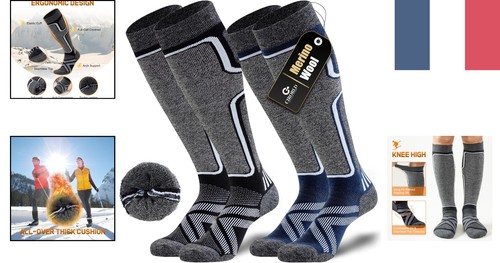 Chaussettes ski épaisses - chaussettes, de