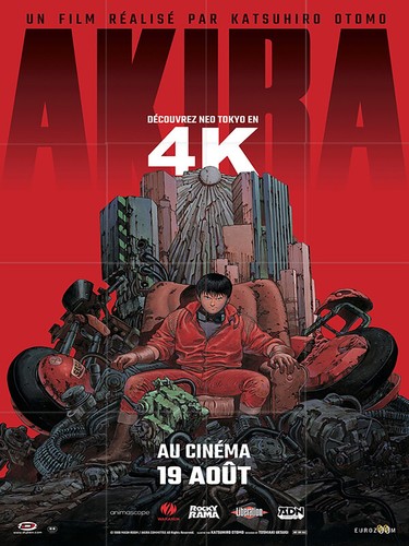Affiche pliée 120x160cm akira - affiche,