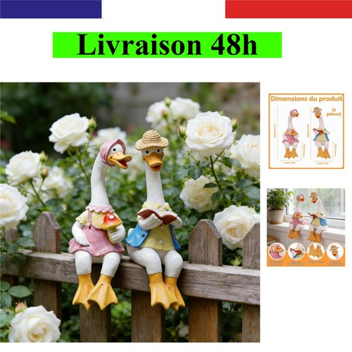 Naveso statue jardin oie en - de,
