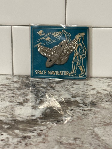 Vintage space navigator - navigator, pin