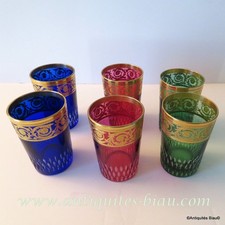 6 Gobelets à thé couleur