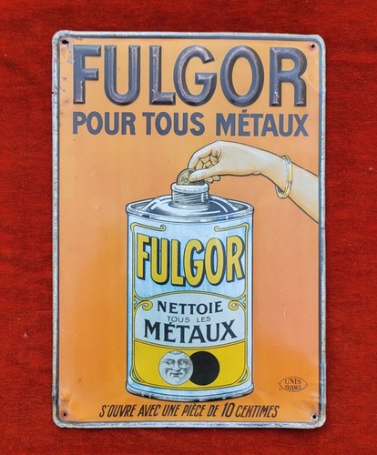 Plaque publicitaire ancienne