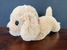 Puppy Dog Plush Lab Golden Retriever Pink Collar Tan Pet Pretend Play Small