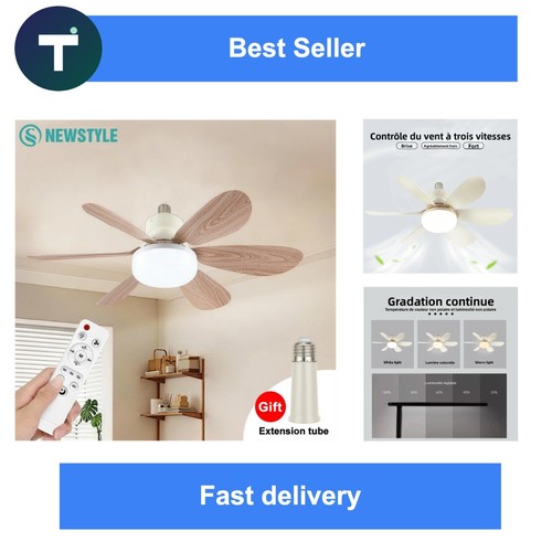 Ventilateur plafond bois - ventilateur,