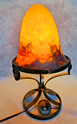 Lampe champignon verre - en,