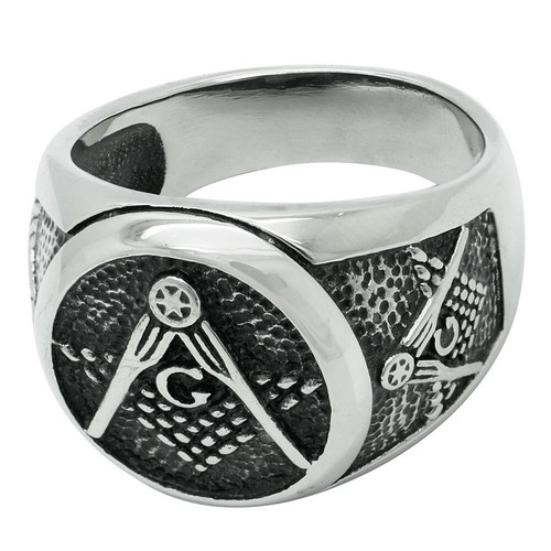 Massif chevalière inox biker - massif,