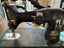 VTG Pfaff 130 Heavy Duty Sewing Machine with Foot Pedal, Light Assembly, & Cord