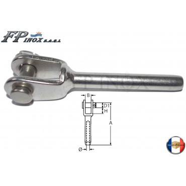 Embout sertir inox - embout, 316