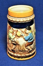 Vtg Fabriqué Au Japon Céramique Style Allemand Relief EAU MEULE À BIÈRE