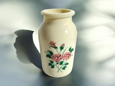 Old jar jar glass white decor roses decoration kitchen vintage made in France