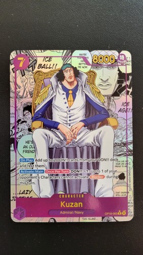 Carte kuzan manga one piece - carte,