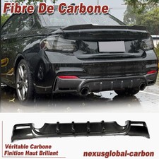Pour BMW F22 F23 M240i M235i MSport CARBONE Diffuseur Arrière Pare-Chocs spoiler