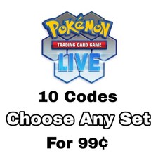10 10x Pokemon TCG Live codes booster pack codes