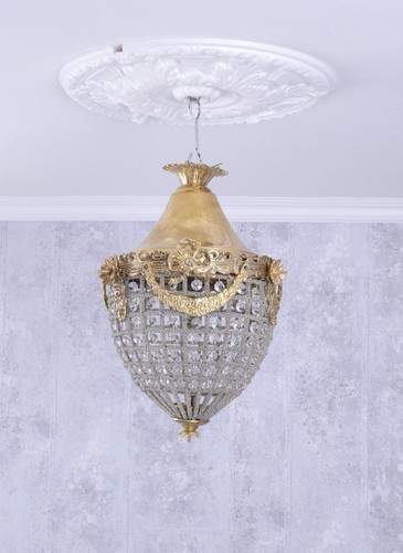 Lustre plafonnier cristal - lustre,