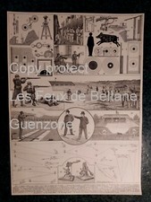 TIR AU FUSIL CIBLES BALL TRAP   gravure document circa 1910