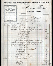 BAUGY (18) GARAGE Concessionnaire CITROEN / STATION SOLEX "MIGEON Frères" en1930