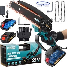 Mini petite Tronçonneuse electriques  2 Batterie 6 Pouces coupe bois branches