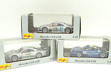 Maisto 1/43 - Lot de 3 Mercedes AMG CLK GTR DTM 1997 1998
