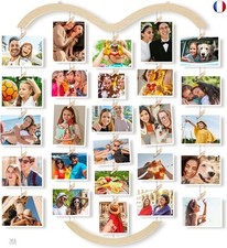 Uping Cadre Photo Pele Mele Mural Porte Photo Mural à Pince Cadre Multi Photo 