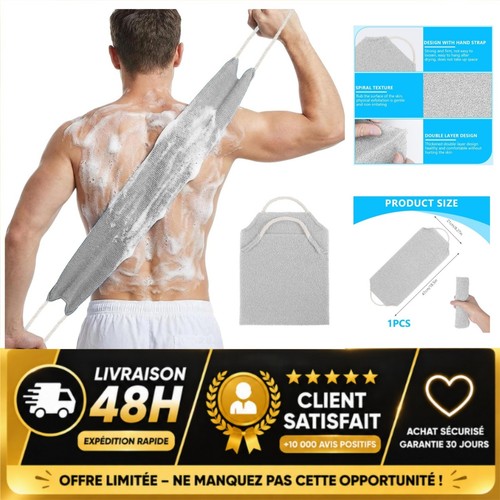 Serviette exfoliante dos - serviette,