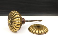 ▨6mm, large bronze daisy handle, center button for pull box