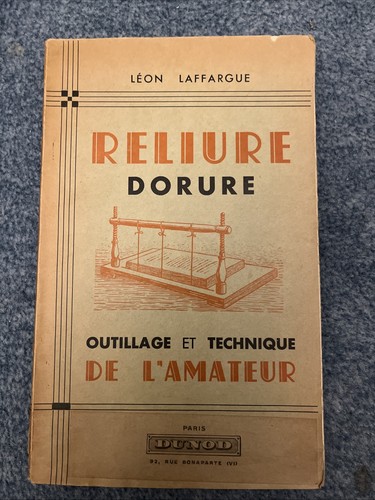 Livre reliure dorure - dorure, laffargue