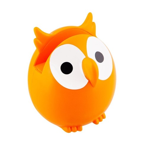 Porte lunettes hibou orange - hibou,