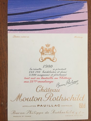 étiquette mouton rothschild - Étiquette,