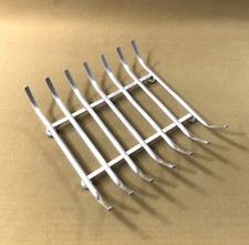berceau à asperges en métal argenté ( support grille présentoir table plat )