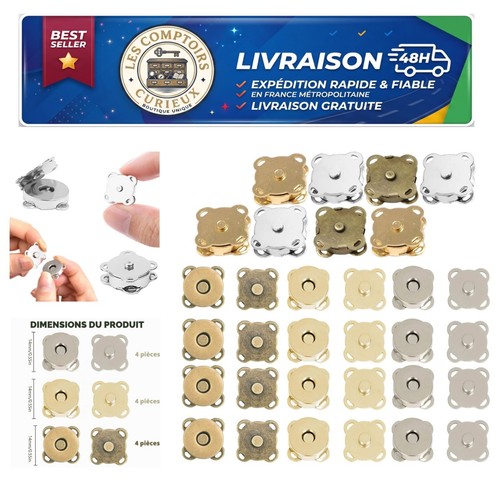 Boutons pression magnétiques