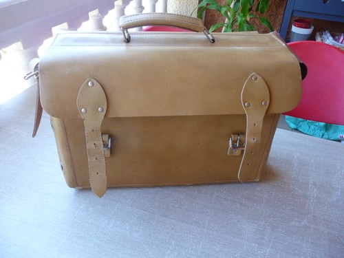 Sacoche outils cuir beige - a, en