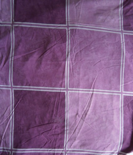 Coupon tissu carreaux - roses, et