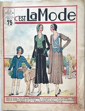 C'EST LA MODE n° 30 du 26 Juillet 1931 revue ancienne Couture Tricot pour femme