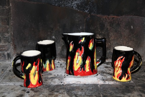 Carafe tasses sarreguemines - tasses,