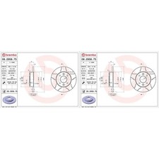 2x BREMBO Max Disques Sport